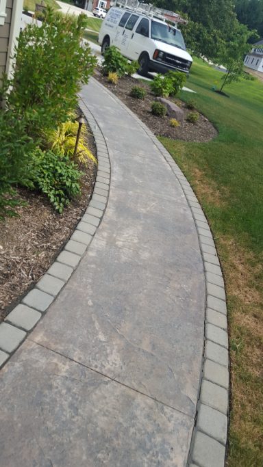 Texture Walk with Cobble Border